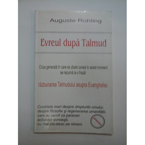 Evreul dupa Talmud - Auguste Rohling Evreul dupa Talmud - Auguste Rohling